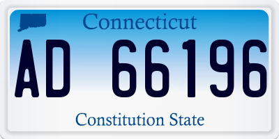 CT license plate AD66196