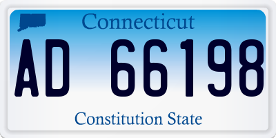 CT license plate AD66198
