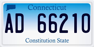 CT license plate AD66210