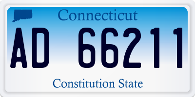 CT license plate AD66211