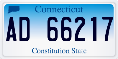 CT license plate AD66217