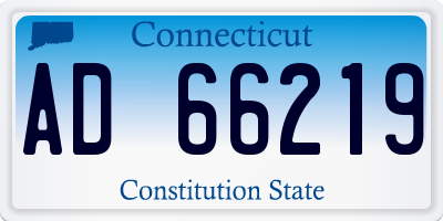 CT license plate AD66219