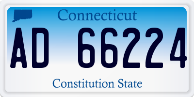 CT license plate AD66224