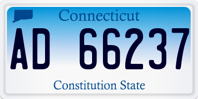 CT license plate AD66237