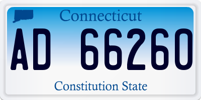 CT license plate AD66260