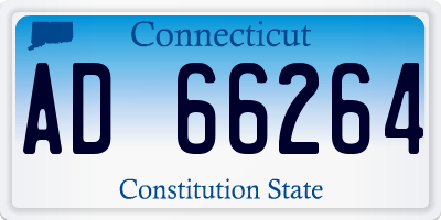 CT license plate AD66264
