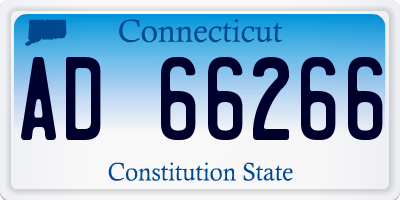 CT license plate AD66266