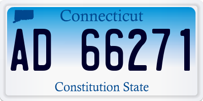 CT license plate AD66271