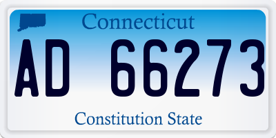 CT license plate AD66273