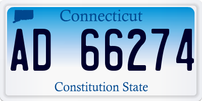 CT license plate AD66274