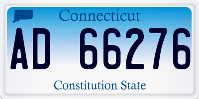 CT license plate AD66276