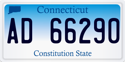 CT license plate AD66290