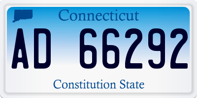 CT license plate AD66292