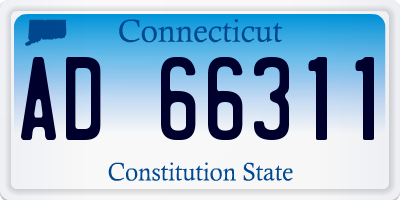 CT license plate AD66311