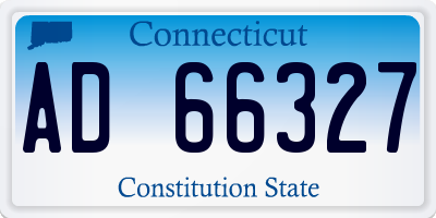 CT license plate AD66327