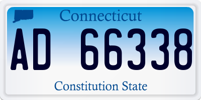 CT license plate AD66338