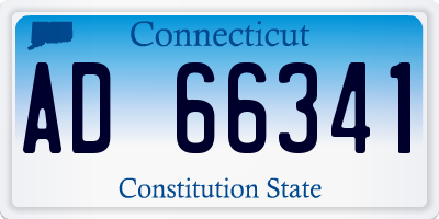 CT license plate AD66341