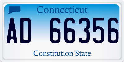 CT license plate AD66356