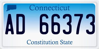 CT license plate AD66373