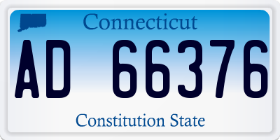 CT license plate AD66376
