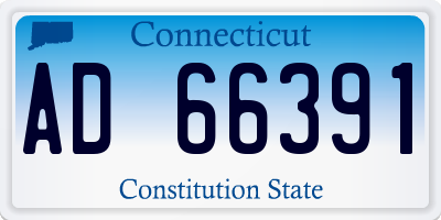 CT license plate AD66391