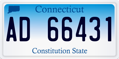 CT license plate AD66431