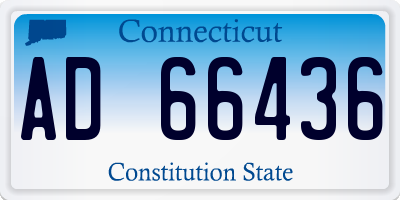 CT license plate AD66436