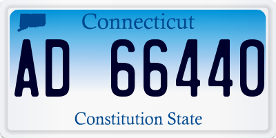CT license plate AD66440