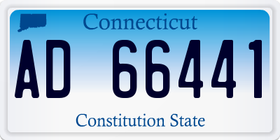 CT license plate AD66441