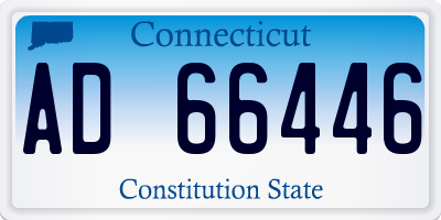 CT license plate AD66446