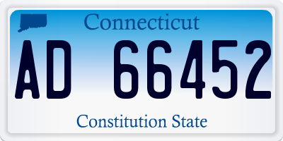 CT license plate AD66452