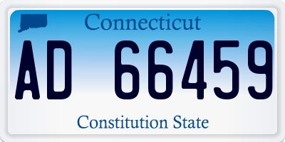 CT license plate AD66459