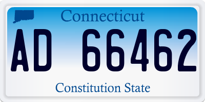 CT license plate AD66462