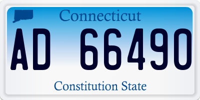 CT license plate AD66490