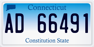 CT license plate AD66491