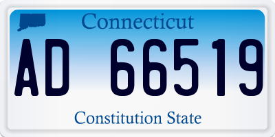 CT license plate AD66519