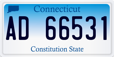CT license plate AD66531