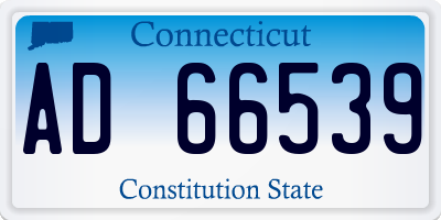 CT license plate AD66539