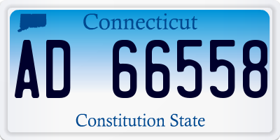 CT license plate AD66558