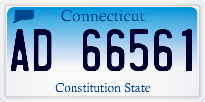 CT license plate AD66561