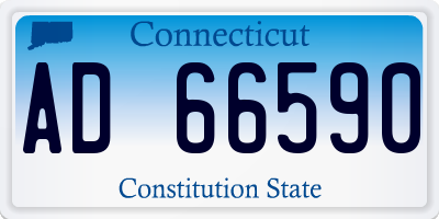 CT license plate AD66590
