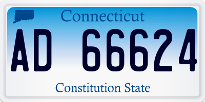 CT license plate AD66624