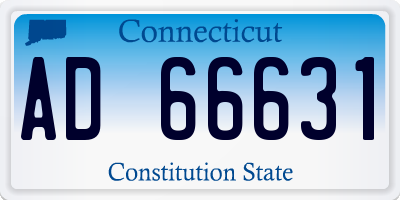 CT license plate AD66631