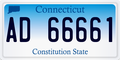 CT license plate AD66661