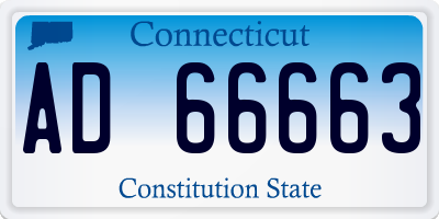 CT license plate AD66663