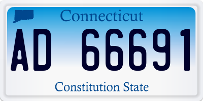 CT license plate AD66691