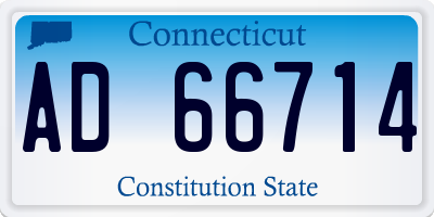 CT license plate AD66714