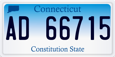 CT license plate AD66715