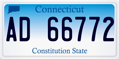 CT license plate AD66772