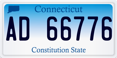 CT license plate AD66776